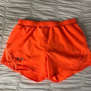 Neon orange Under Armour Shorts